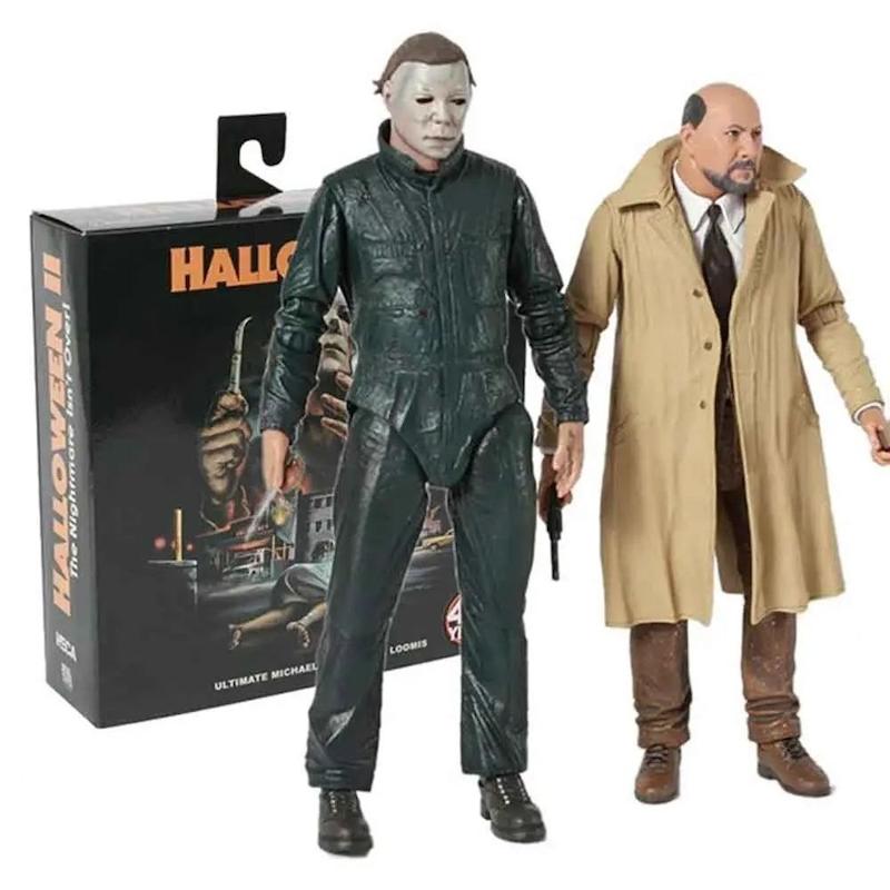 اکشن فیگور مایکل مایرز و دکتر لومیس از هالووین 2 Ultimate Michael Myers & Dr. Loomis برند نکا اورجینال