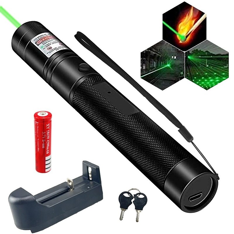 لیزر پوینتر گرین مدل YL 303 ا 303 Green Laser Pointer Police Capex Laser Pointer