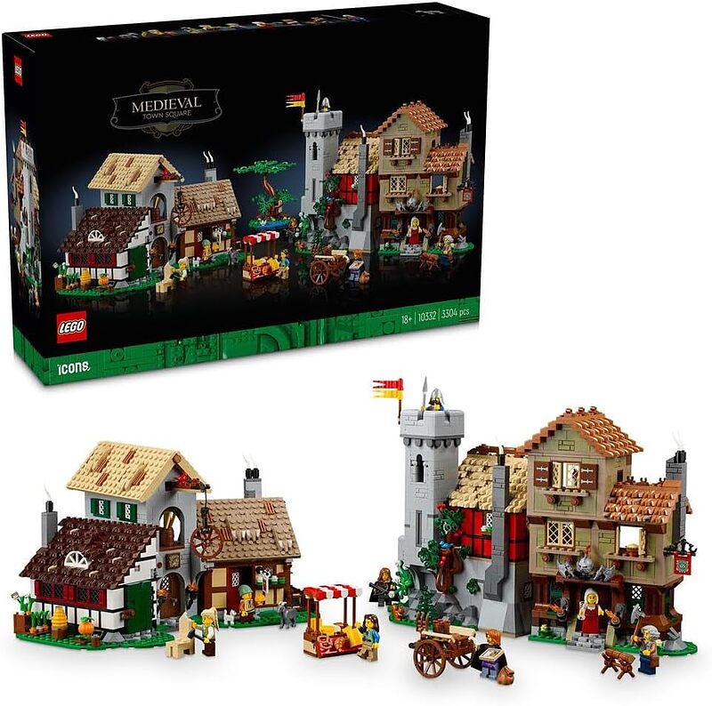 لگو میدان شهر قرون وسطی ایکون 10332 LEGO Icons Medieval Town Square, Building