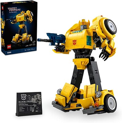 لگو آیکونز ۱۰۳۳۸ بامبلبی ترانسفورمرها LEGO Icons Transformers Bumblebee Action Figure Building 