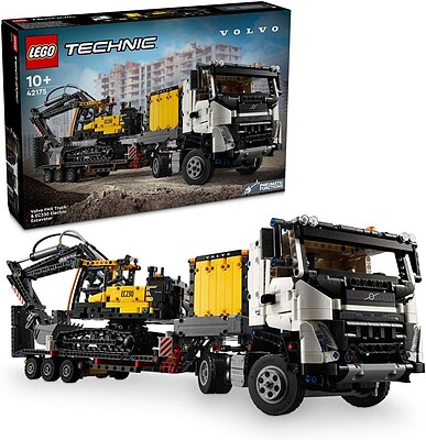 لگو سری تکنیک مدل کامیون ولوو FMX و بیل مکانیکی الکتریکی EC230 - LEGO Technic Volvo FMX Truck and EC230 Electric Excavator 42175