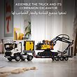 لگو سری تکنیک مدل کامیون ولوو FMX و بیل مکانیکی الکتریکی EC230 - LEGO Technic Volvo FMX Truck and EC230 Electric Excavator 42175