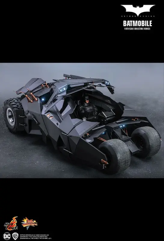 بتموبیل سه گانه دارک نایت قسمت بتمن بیگینز هات تویز مدل BATMOBILE THE DARK KNGHIT TRILOGYBATMAN BEGINS HOT TOYS