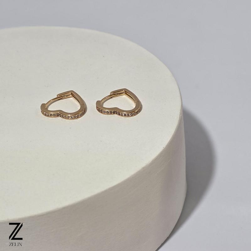 گوشواره قلب ژوپینگ کد ۱۰۵۳