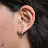 گوشواره حلقه ای موج دار ژوپینگ کد ۱۰۵۴