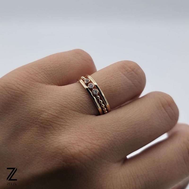 انگشتر نگین دار ژوپینگ کد ۱۲۲۷