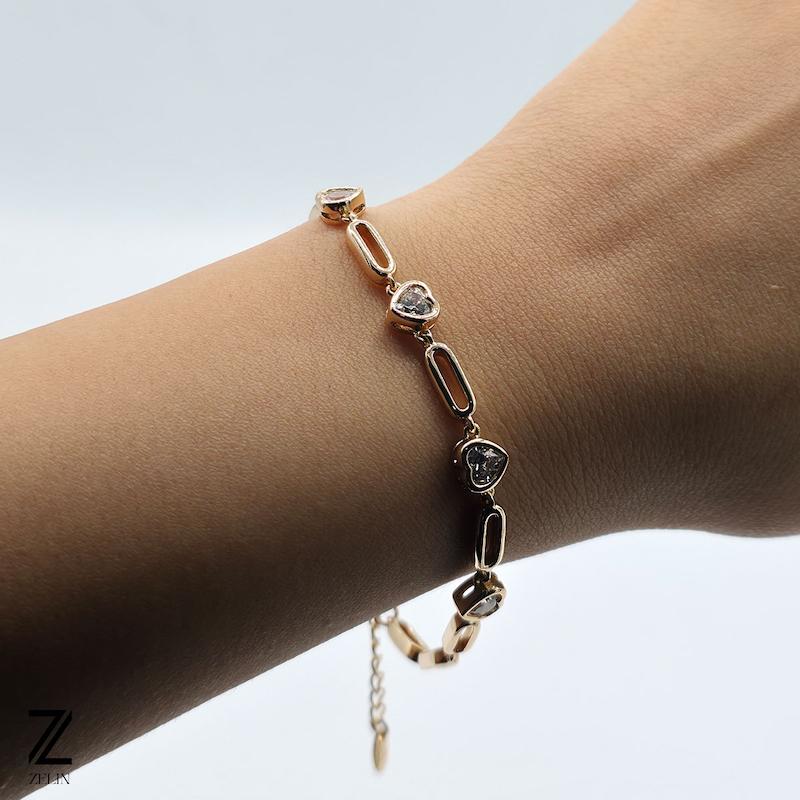 دستبند قلب ژوپینگ کد ۱۱۸۴