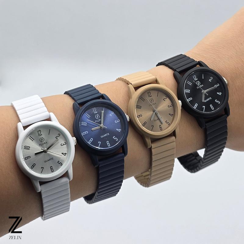 ساعت مچی فلورا بند کربنی زنانه کد ۱۲۵۸