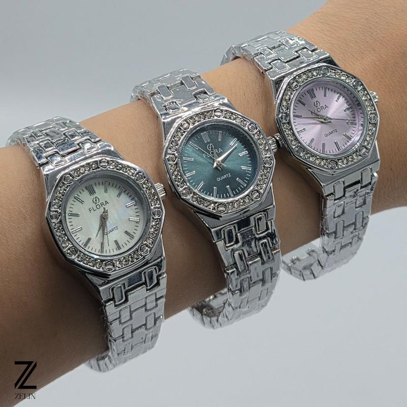 ساعت مچی فلورا نگینی زنانه کد ۱۲۵۹