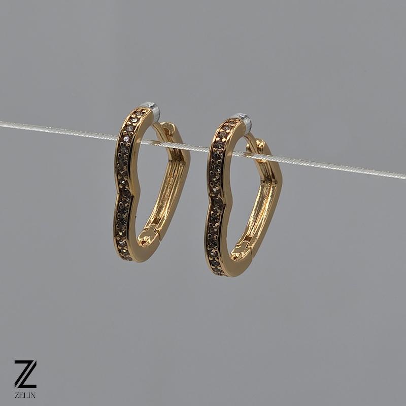 گوشواره قلب ژوپینگ کد ۱۰۵۳