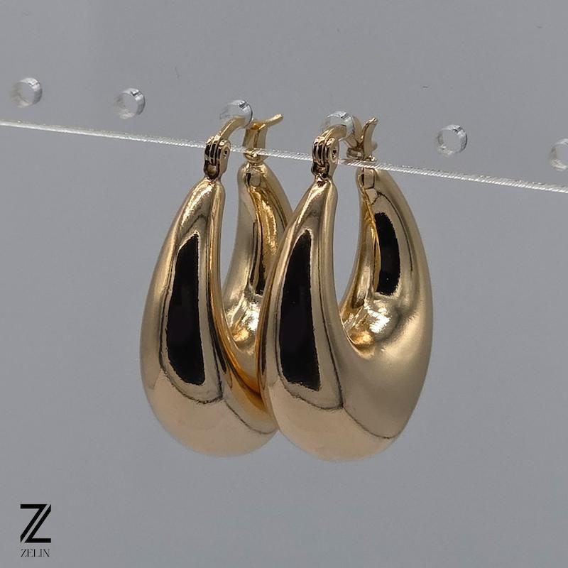 گوشواره حلقه‌ ای بزرگ ژوپینگ کد ۱۱۹۸