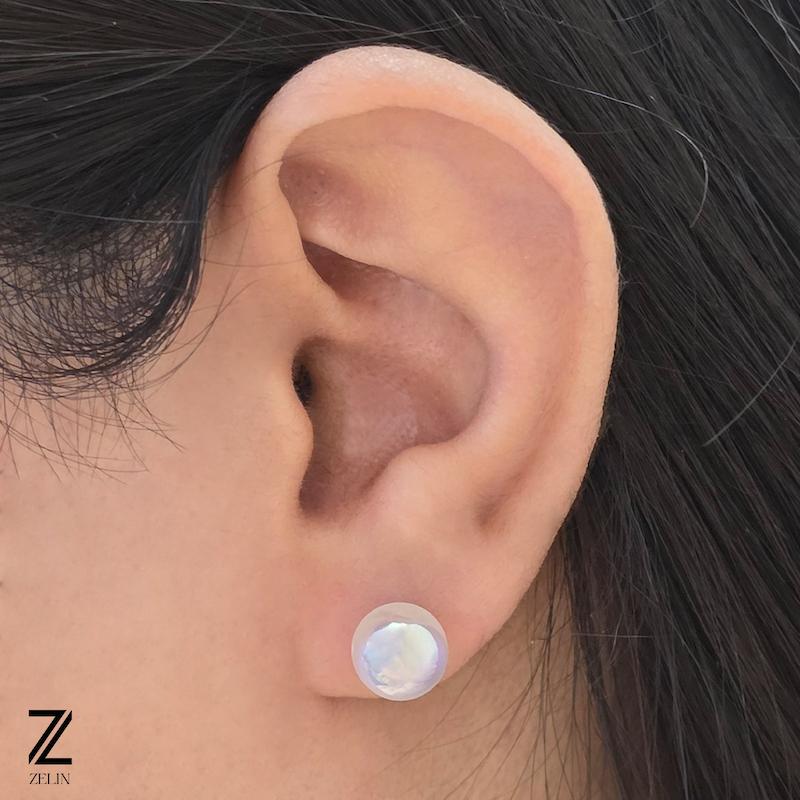 گوشواره مرواریدی ژوپینگ سایز بزرگ کد ۱۱۹۱
