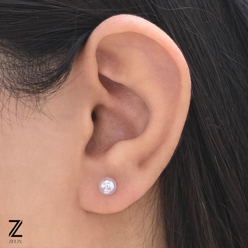 گوشواره مرواریدی ژوپینگ سایز کوچک کد ۱۱۹۲
