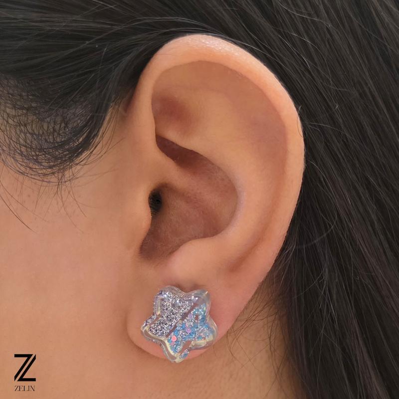 گوشواره ستاره فانتزی آبنباتی کد ۱۲۳۳