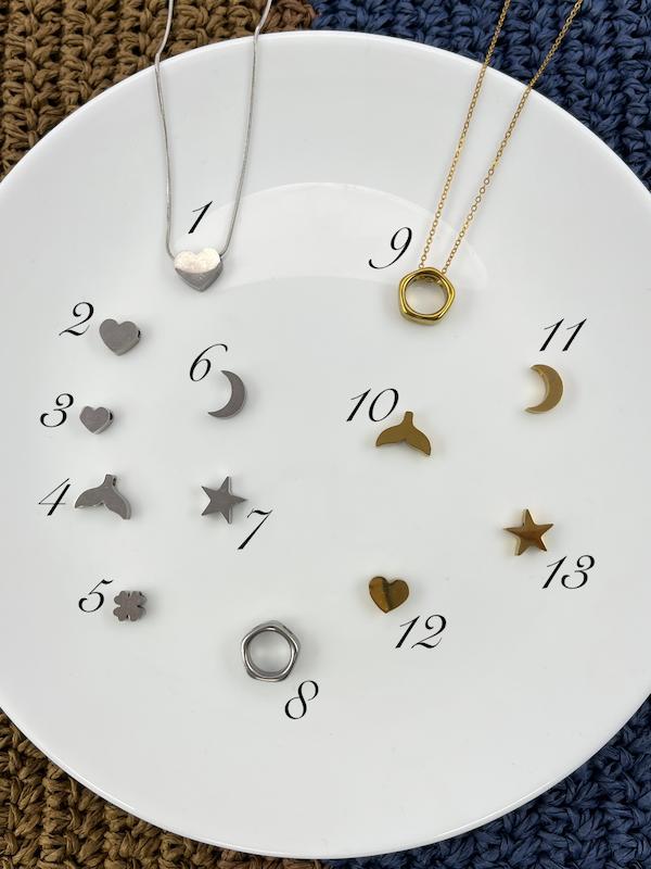 بین کاری استیل وال ماه ستاره قلب پنتاگرام