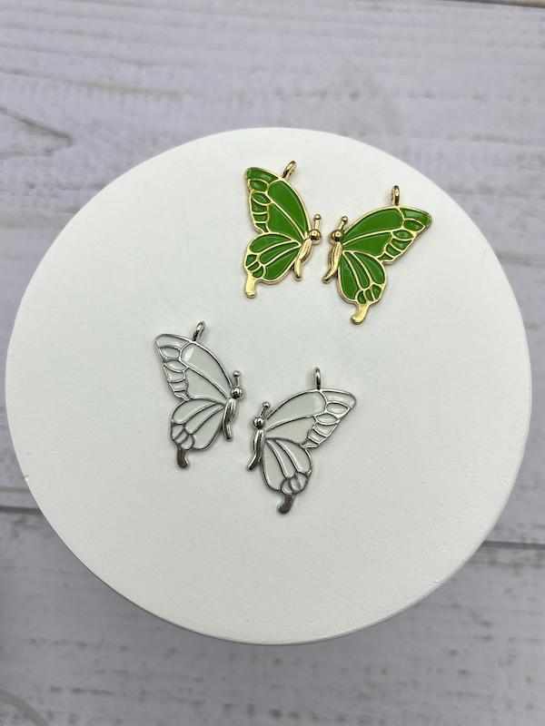 آویز ست پروانه دوتیکه