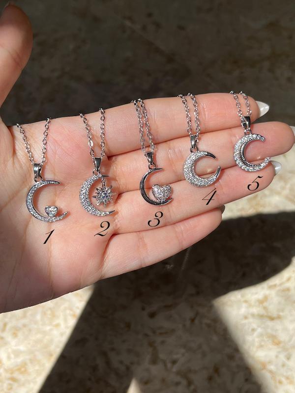 آویز سوارسکی ماه