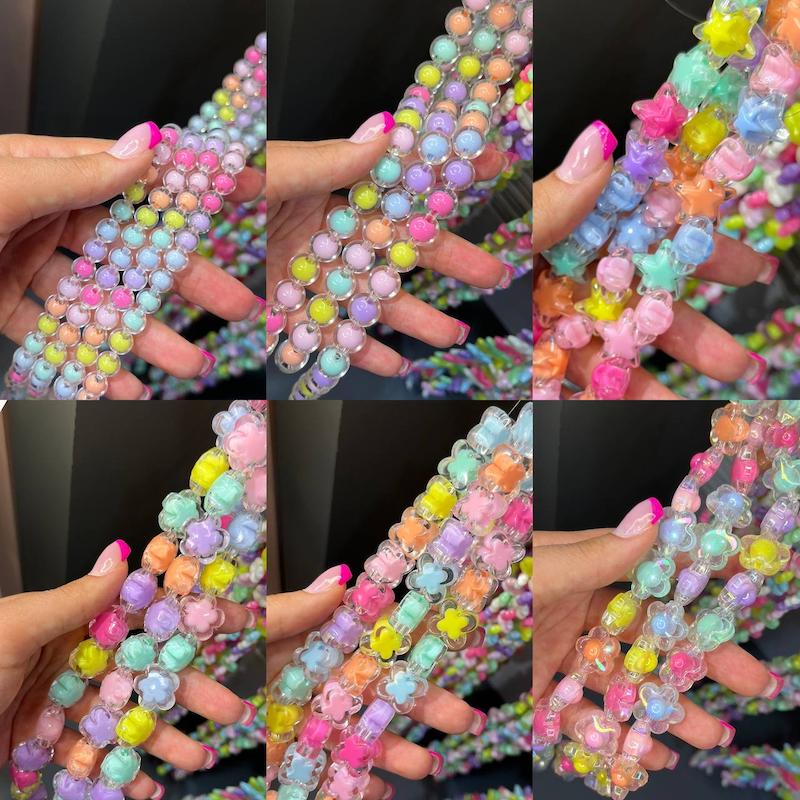 مهره پاستلی شفاف