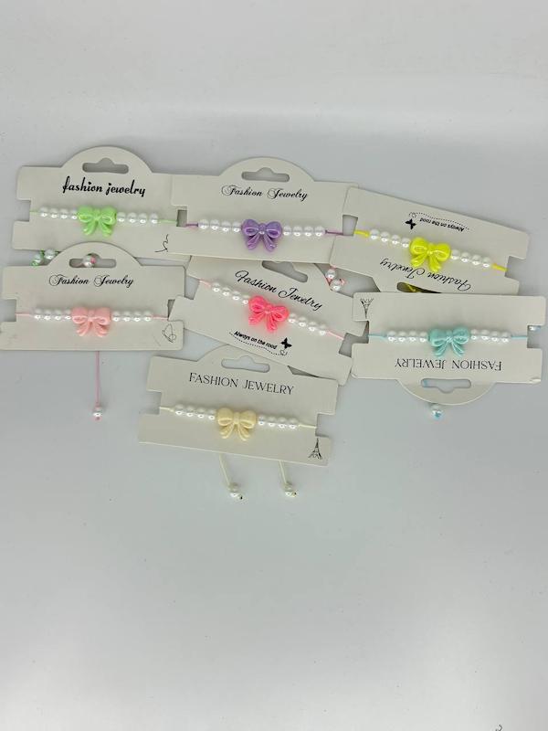 دستبند پاپیون مرواریدی