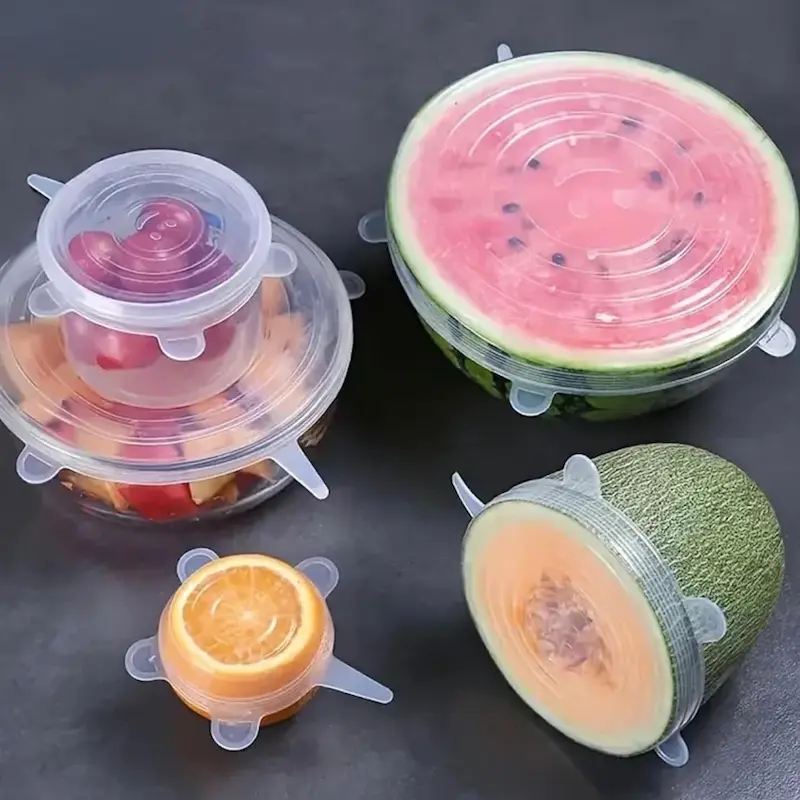 درپوش ظرف ‌۶ تیکه سیلیکونی