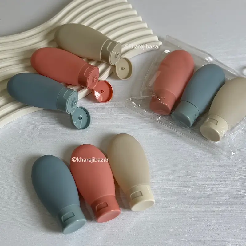 پک ۳ عددی بطری سیلیکونی مسافرتی وارداتی