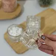 قندان شیشه ای مدل پاپیون