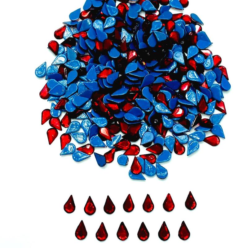 نگین اشکی رنگی