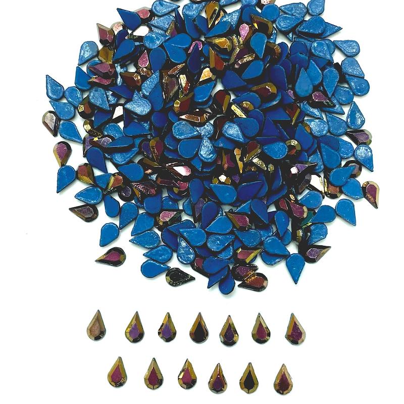 نگین اشکی رنگی