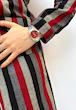 ساعت مچی زنانه مردانه ست امگا قرمز OMEGA