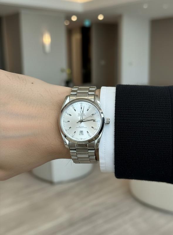 ساعت مچی مردانه امگا نقره ای OMEGA