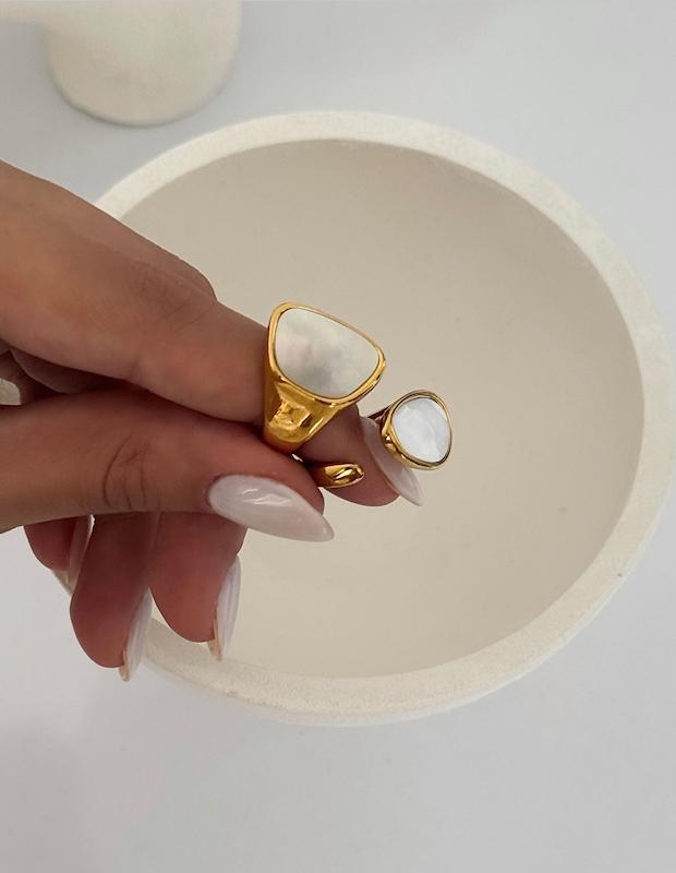 انگشترای گلد صدف طبیعی