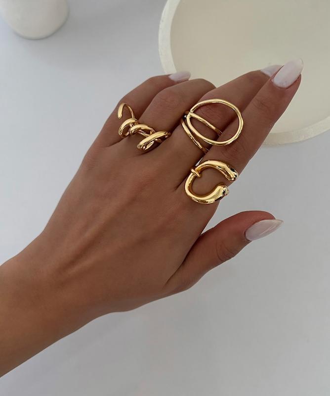 انگشترای مینیمال گلد