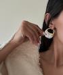 گوشواره حلقه ای مروارید بارووک
