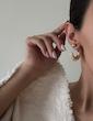 گوشواره صدفی حلقه دفرمه گوی