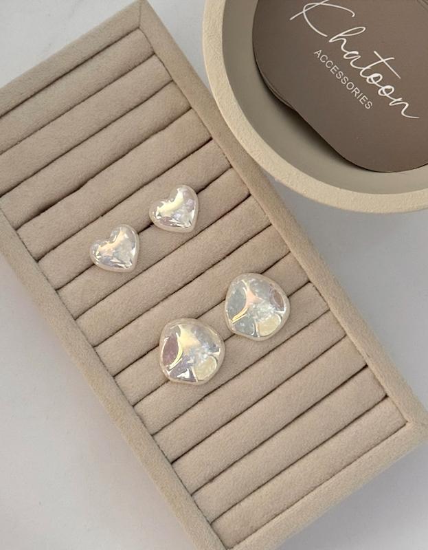گوشواره کروم شیشه ای