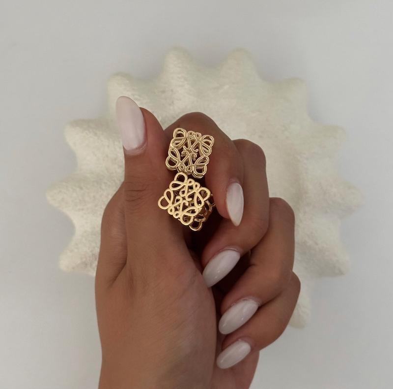 گوشواره طرح طلا لوئوه