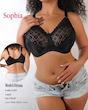 سوتین  زنانه فنردار نخ گیپور برند Sophia کد  1249