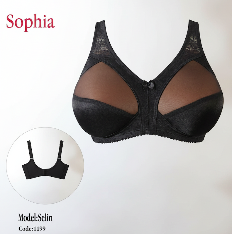 سوتین زنانه بدون فنر برند Sophia  کد 1199