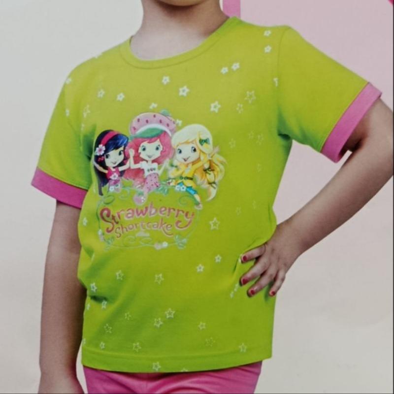 ست راحتی تیشرت شلوار دخترانه Strawberryسیلکا کد 31050054