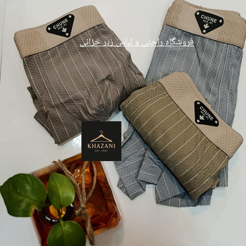 شورت مردانه نیم پا نخی طرحدار خارجی کد6424