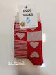 جوراب زنانه ساق دار طرحدار Popo Socks