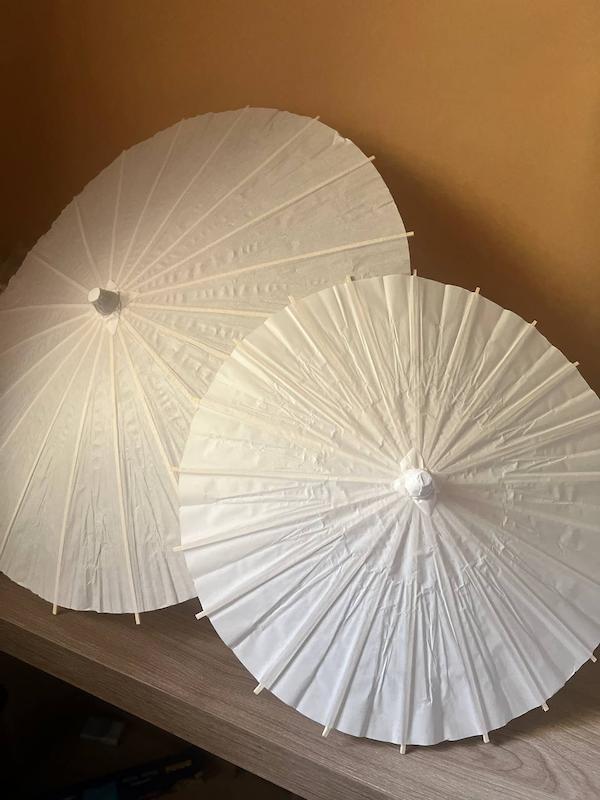 چتر کاغذی ساده قطر 60 سانتی متر