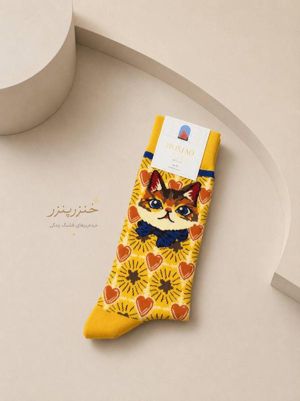جوراب موکسیائو moxiao طرح گربه