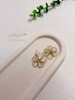 گوشواره گل فلزی