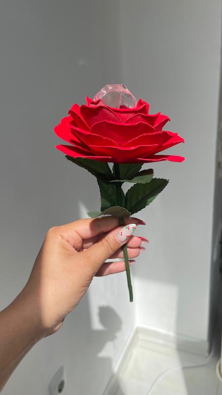 جا انگشتری شاخه گل 