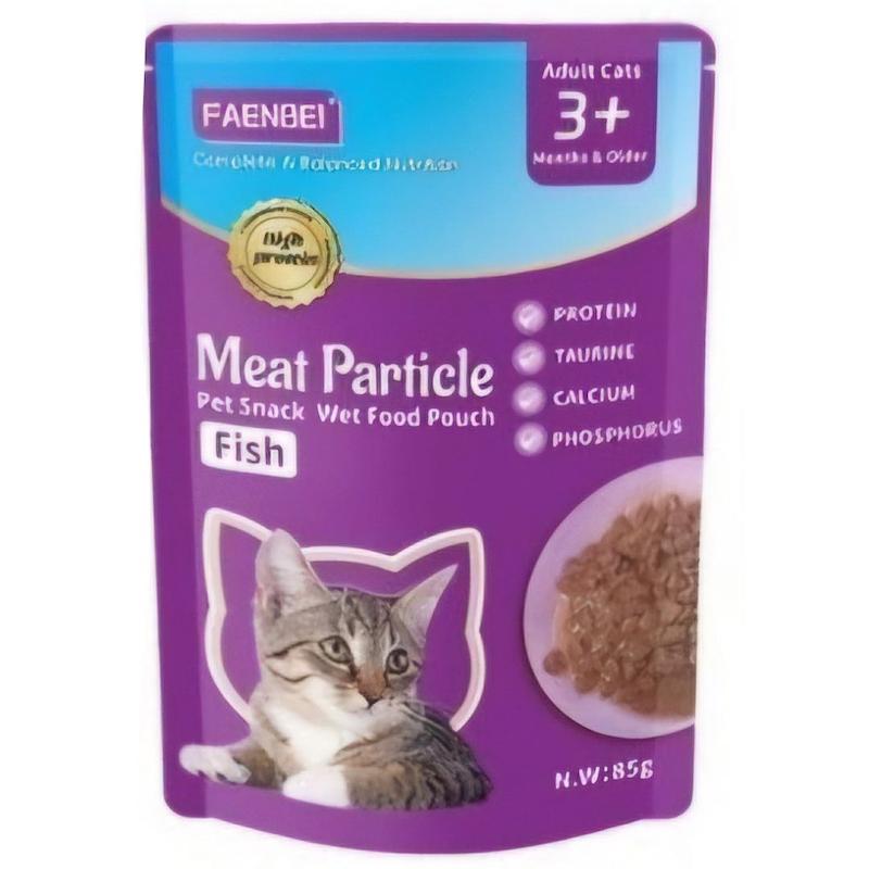پوچ گربه فنبی ( faenbei )  با طعم ماهی ' 85 گرم 