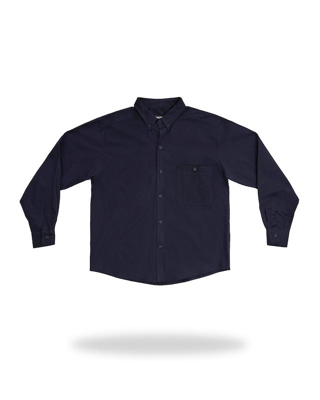 پیراهن کتان فرانک سرمه ای (FRANK SHIRT)