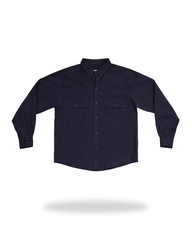 پیراهن کتان میشل سرمه ای (MICHEAL SHIRT)