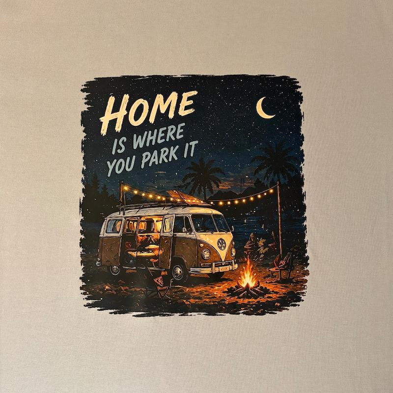 تیشرت HOME IS WHERE YOU PARK IT