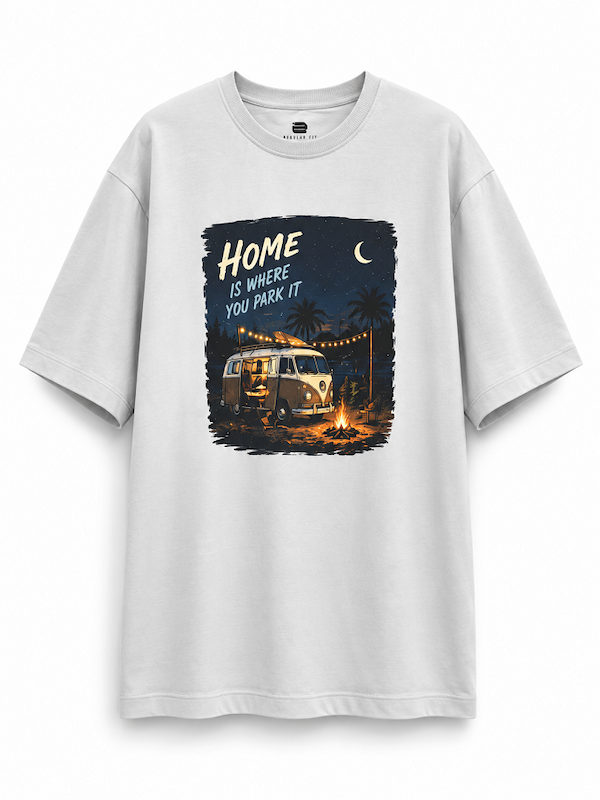 تیشرت HOME IS WHERE YOU PARK IT
